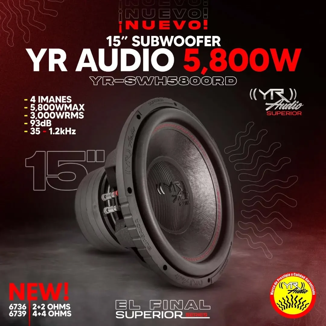 YR 15 subwoofer
